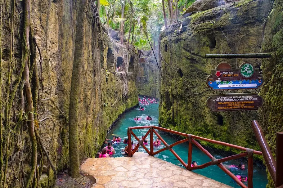 Underground rivers at Xcaret
