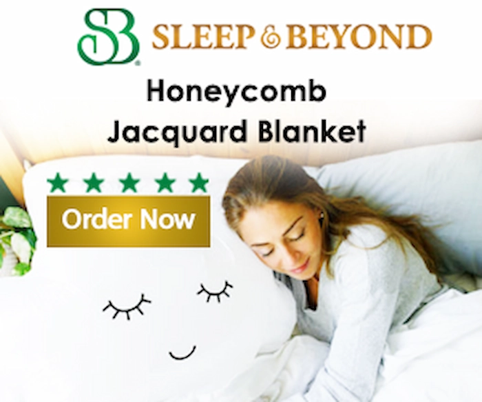 Sleep and Beyond HONEYCOMB JACQUARD BLANKET