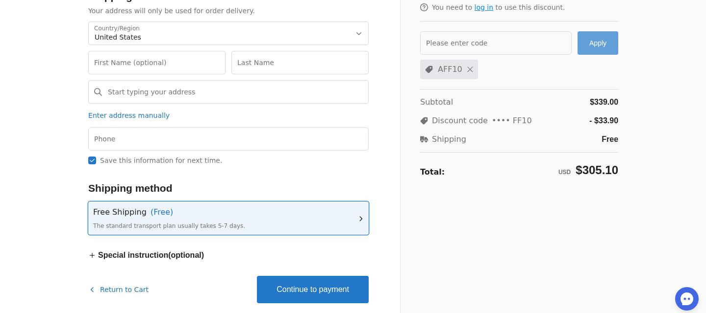 SuperBox checkout on Sep 21, 2026 showing a $33.90 discount applied
